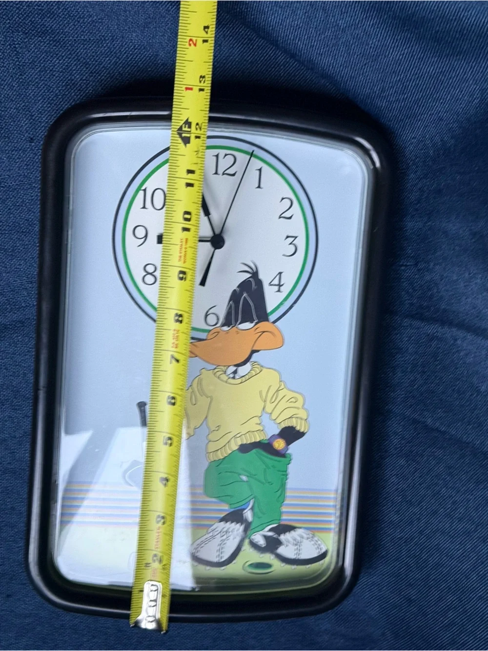 Vintage 1994 Daffy Duck Looney Tunes Golfing Clock Westclox Made in USA Sign
